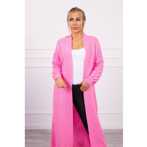 Kesi Sweater with bubbles on the sleeve light pink Slike