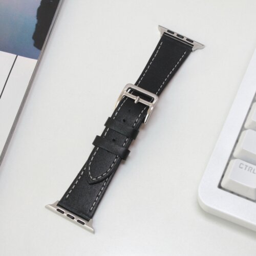 narukvica rift kozna za apple watch 42mm crno braon Slike