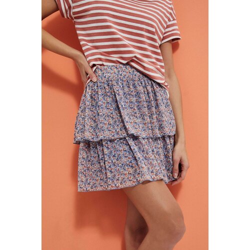 Marisse Mini Skirt With Ruffles L-Sc-3722 Blue Cijene