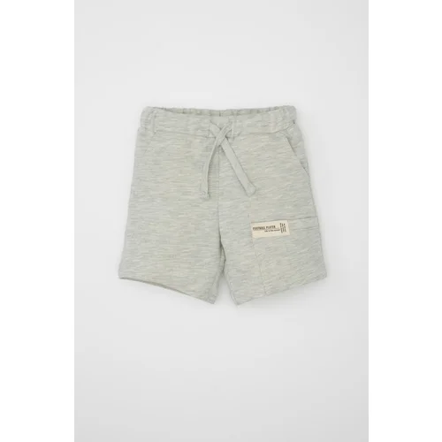 Defacto Baby Boy Label Printed Shorts