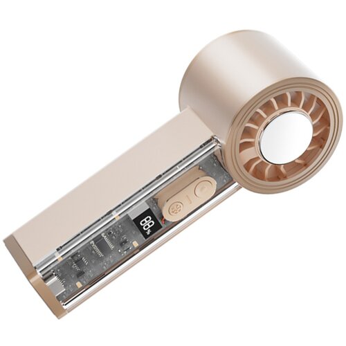 INF Prosojen ročni ventilator, 100-stopenjski zaslon, LED, 2000mAh Pink, (5000286520) Cene