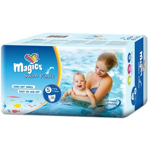 Magics pelene za plivanje, za jednokratnu upotrebu Swimpants pelene za kupanje Small 12/1 (6-11kg) 66625 Cijene