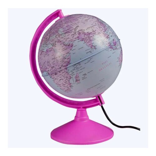 Svetleći globus pink 20 cm na srpskom jeziku ( 35550 ) Slike
