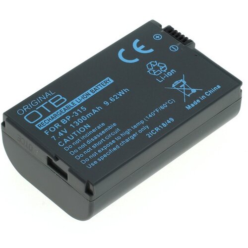 OTB Baterija BP-308 / BP-310 / BP-315 za Canon HV10 / IXY DV M5 / MVX4i / Optura 600, 1300 mAh Slike