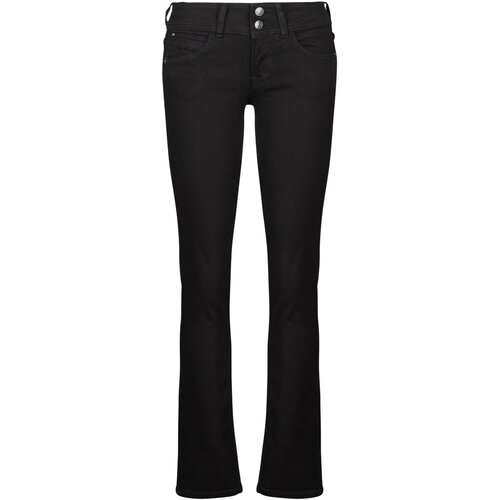 PepeJeans Jeans straight SLIM JEANS LW VENUS Črna Slike