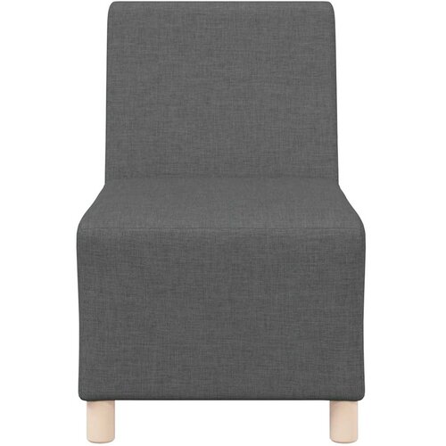  Modularna sofa bez naslona za ruke tamno siva 55 cm tkanina Slike