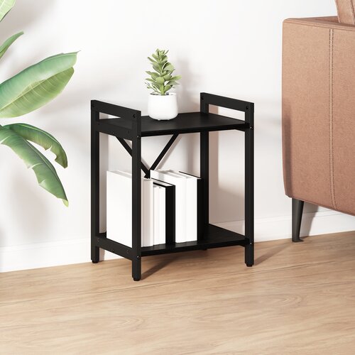 vidaXL Knjižna omara Črni hrast 40 x 30 x 48.5 cm Konstruiran les Cene