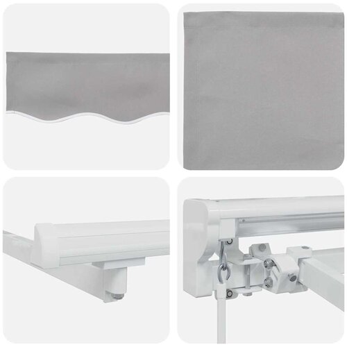  Okvir tende Svijetlo siva 250 x 200 cm Poliester s PU premazom Slike