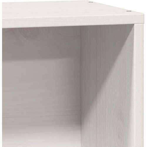 vidaXL Krevet s regalom z knjige bez madraca bijeli 100x200cm borovina Cene