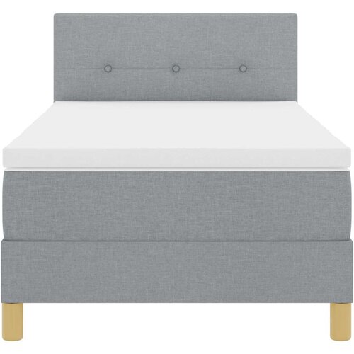  Krevet s opruga kutije Svijetlo siva 80 x 200 cm tkanina Slike