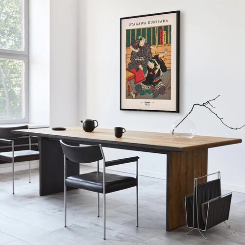  Slika - Woodcut (1 Part) Vertical 60x90 U crnom drvenom okviru Slike