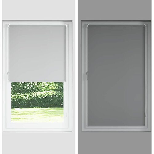 Rolo zavjesa Blackout bijela 55x230 cm &amp;Scaron;irina tkanine 50,7 cm Slike