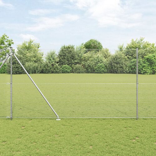 VidaXL Set stupova za ograde Set od 2 Pocinčani čelik 10 x 1.5 m Slike