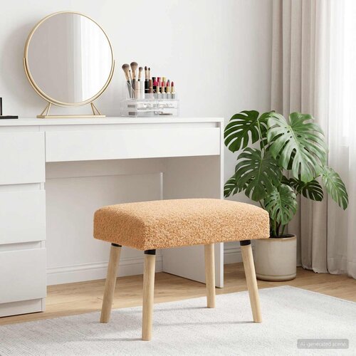  Klupa Jednobojno Bež 60 x 40 x 45 cm Boucl&eacute; Cijene