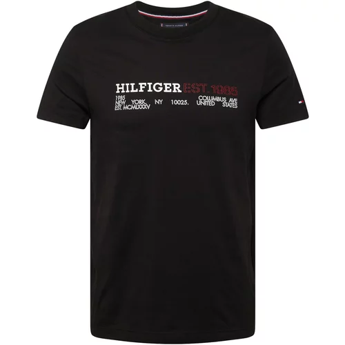 Tommy Hilfiger Majica rdeča / črna / bela