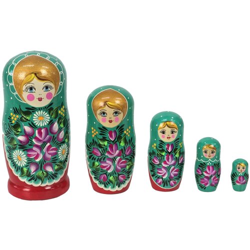  Originalna ruska matrjo&amp;scaron;ka 18 cm, set od 5 kom Slike
