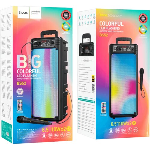 Hoco. Brezžični zvočnik z mikrofonom, Bluetooth, 2200 mAh - BS52 Billowing Slike