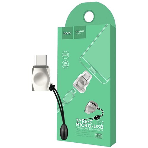 Hoco Adapter USB type C / Micro USB, OTG - UA8 Type C to Micro USBm Sivi Cijene