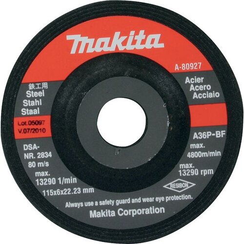 Makita vbočena brusilna plo&scaron;ča za kovino, 115 mm, A-80927 Cene
