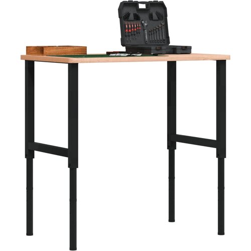 vidaXL Delovna miza 100x60x(71,5-98) cm trdna bukovina pravokotna Cene