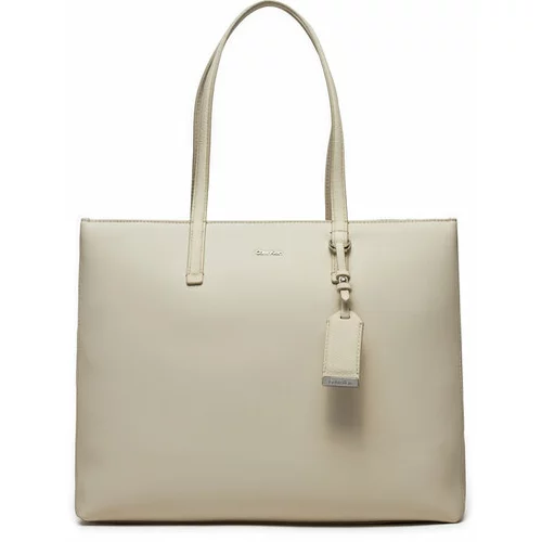Calvin Klein Ročna torba Ck Must Shopper Md_Pu/Nubuck K60K611677 Siva