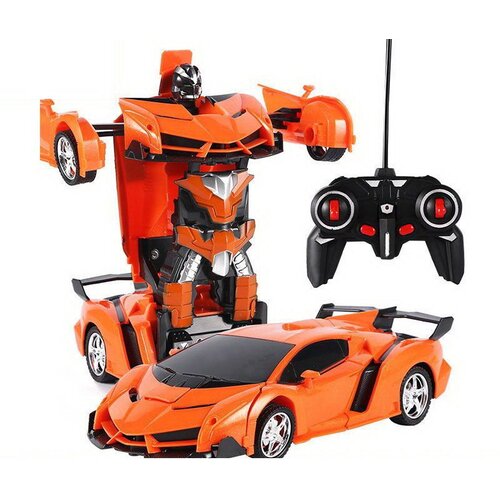  Multifunkcionalni auto robot transformer 2u1 narančasti Slike