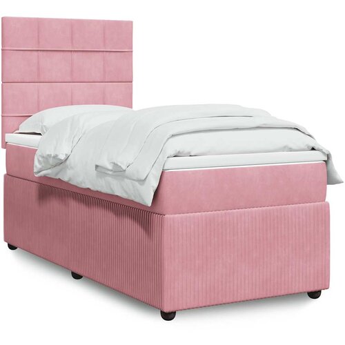 Box spring krevet s madracem ružičasti 100x200 cm bar&scaron;unasti Cijene