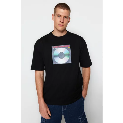 Trendyol T-Shirt - Black - Relaxed fit