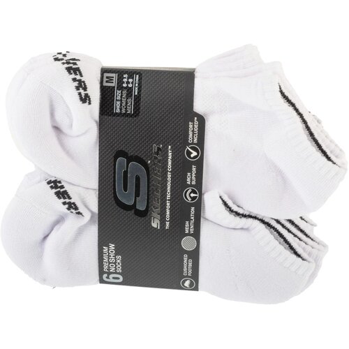 Skechers 6-pack Niske Čarape - Bijele Cijene