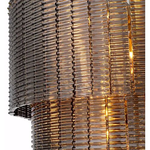 Toolight Viseći Stropni Luster APP1678-8CP Sivi Slike