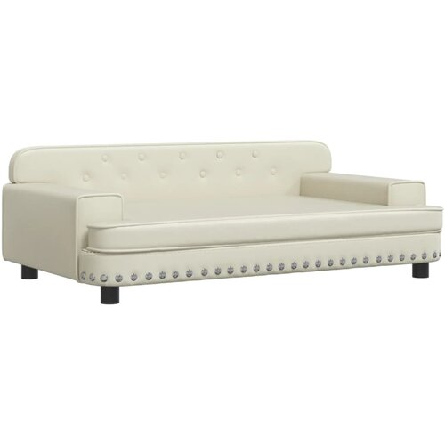 vidaXL Dječja fotelja krem 90x53x30 cm od umjetne kože Cijene