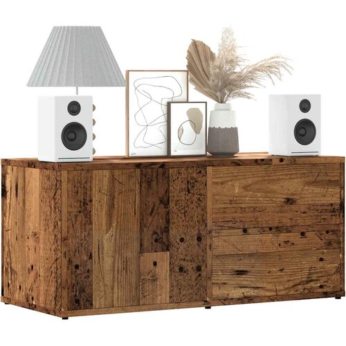 VidaXL TV omarica iz starega lesa 80x34x35,5 cm iz umetnega lesa Slike