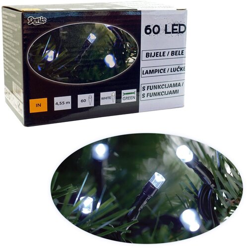 Denis 60 LED, lanac, belo svetlo, 8 funkcija Cene