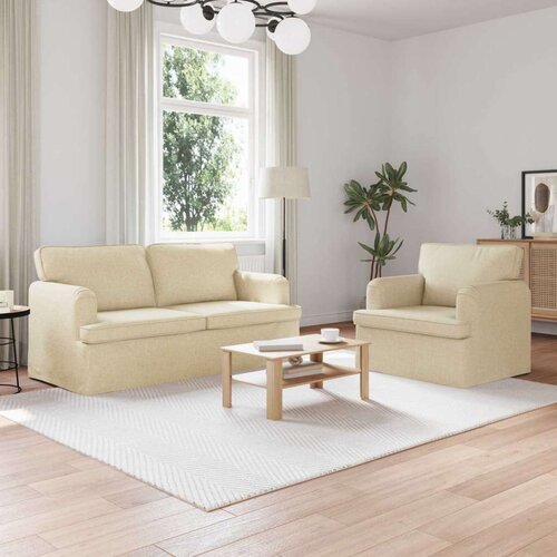 SOFA 2 pcs Krema Metal Slike