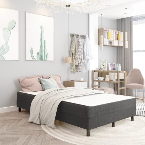 Box spring okvir za krevet od tkanine sivi 120 x 200 cm Cijene