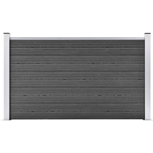 vidaXL Ograjni panel WPC 180x105 cm črn Cene