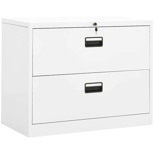  Ormarić za spise bijeli 90 x 46 x 72,5 cm čelični Cijene