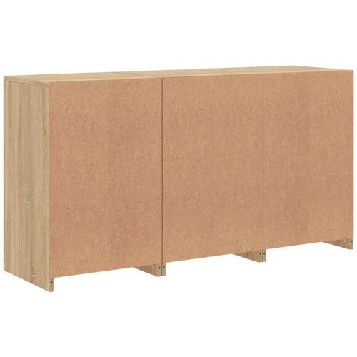 vidaXL Komoda z LED lučkami sonoma hrast 123x37x67 cm Cene
