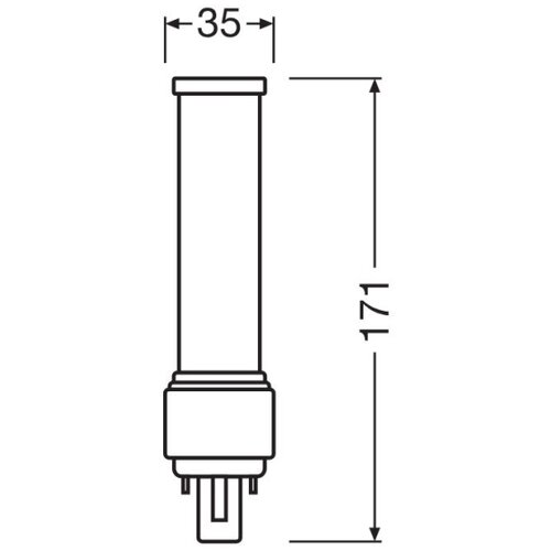 Osram Dulux D LED svetlobni vir (G24d-3, Ni mogoče zatemniti, Hladno bela, 920 lm, 10 W) Slike