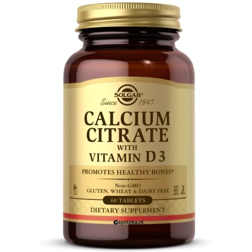 Solgar kalcijum citrat + vitamin d A60 Cene