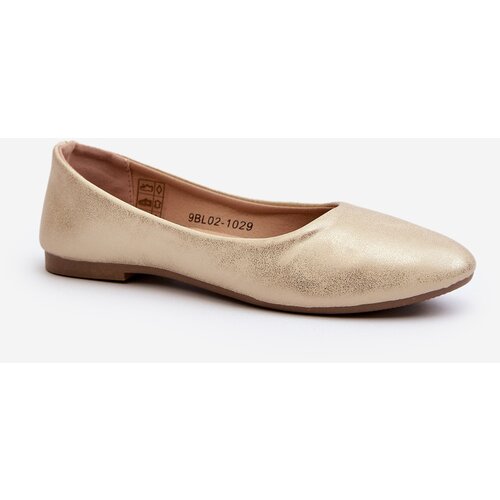EVENTO PE1 Classic Leather Gold Ballerina Flats Stacee Cijene