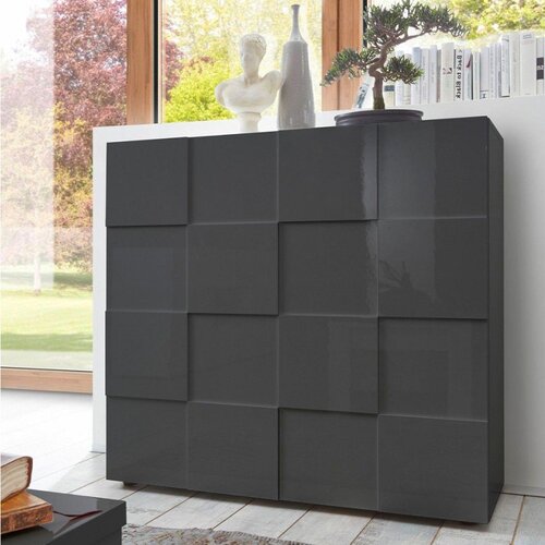 LC Mobili Visoka moderna komoda s 2 vrata 121x111 cm DAMA 202308-04 Cijene