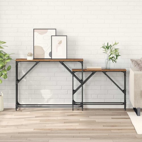  Konzolna stolica 2 pcs Staro drvo 100 x 28 x 75 cm Cijene