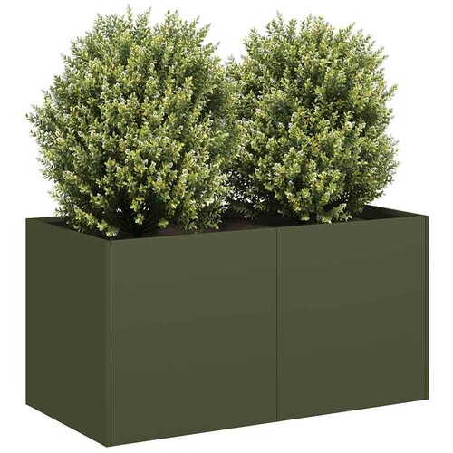 VidaXL Sadilica maslinastozelena 80x40x40 cm hladno valjani čelik Slike