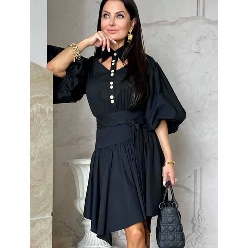 By o la la Black elegant mini dress Slike