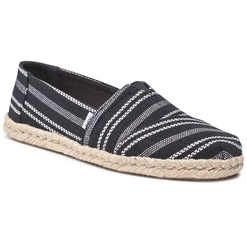 Toms Espadrile Alpargata Rope boja: crna