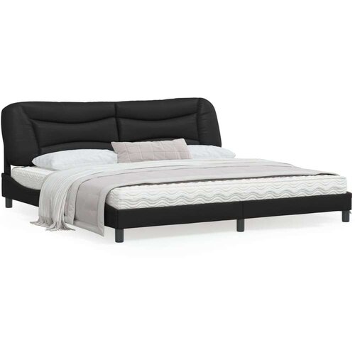  Okvir za krevet s uzglavljem crni 200x200 cm od umjetne kože Cene