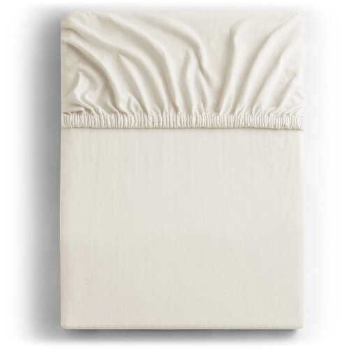Restilo Bela/kremno bela napenjalna rjuha iz jerseyja 140x200 cm Amber &ndash; Cene