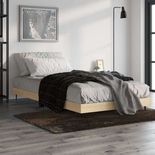 VidaXL Okvir za krevet boja hrasta 90x200 cm konstruirano drvo Slike