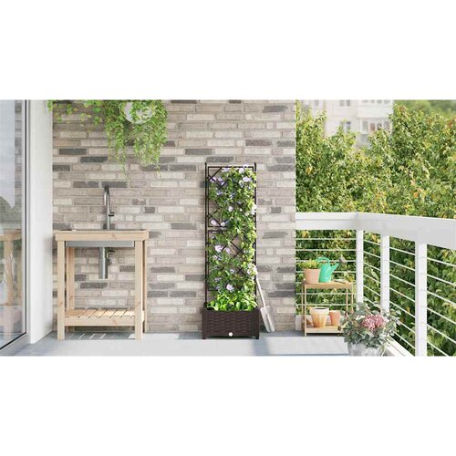  Vrtna saksija Smeđa 40 x 40 x 125,5 cm PP Slike